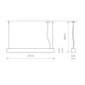 Lampa wisząca SOFT LED WHITE 120x6 7537 Nowodvorski Lighting