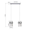 Lampa wisząca Vetro chrom 2xE14 LP-2910/2L CH Light Prestige