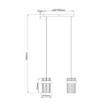 Lampa wisząca Vetro chrom 2xE14 LP-2910/2L CH Light Prestige