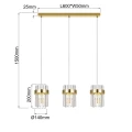 Lampa wisząca Vetro złota 3xE14 LP-2910/3L GD Light Prestige
