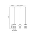 Lampa wisząca Vetro chrom 3xE14 LP-2910/3L CH Light Prestige