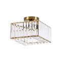 Kwadratowy plafon Vetro złoty 1xE27 LP-2910/1C GD square Light Prestige