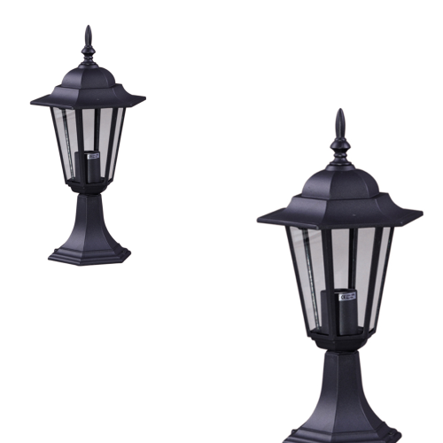 Niska zewnętrzna lampa stojąca K-5009S czarna z serii STANDARD | KAJA