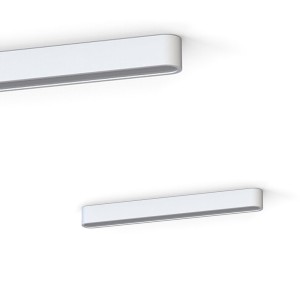 Lampa sufitowa SOFT LED WHITE 60x6 biała o szerokości 63cm i zaokrąglonych bokach Nowodvorski Lighting