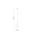 PEARL COGNAC LAMPA WISZĄCA 1XG9 10831 TK Lighting