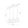 MELIA LAMPA WISZĄCA 3XE27 11091 TK Lighting