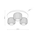 SALVIA BROWN LAMPA SUFITOWA 3XE14 11068 TK Lighting