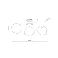 LAVA SABIA LAMPA SUFITOWA 3XG9 11105 TK Lighting