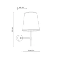ELIZABETH SABIA KINKIET 1XE27 11166 TK Lighting