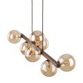 ESTERA WOOD ORZECH BURSZTYN LAMPA WISZĄCA 7XG9 11096 TK Lighting