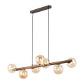 ESTERA WOOD ORZECH BURSZTYN LAMPA WISZĄCA 7XG9 11096 TK Lighting