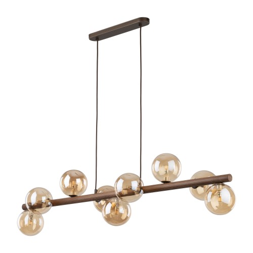 ESTERA WOOD ORZECH BURSZTYN LAMPA WISZACA 9XG9 11097 TK Lighting