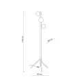 ESTERA WOOD ORZECH BURSZTYN LAMPA PODŁOGOWA 3XG9 16151 TK Lighting
