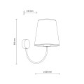 CANDI SABIA KINKIET 1XE27 11071 TK Lighting