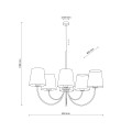 CANDI SABIA LAMPA WISZACA 6XE27 11072 TK Lighting