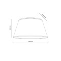 FORMO WHITE LAMPA SUFITOWA 2XE27  380 11204 TK Lighting