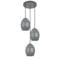 EGANA GRAPHITE LAMPA WISZĄCA 3XE27 6999 TK Lighting