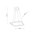 LIMA GOLD LAMPA WISZĄCA LED 26W 6368 TK Lighting