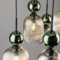 SOPHIA GREEN COGNAC LAMPA WISZĄCA 6XE14 11150 TK Lighting