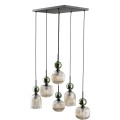 SOPHIA GREEN COGNAC LAMPA WISZĄCA 6XE14 11150 TK Lighting