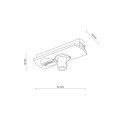 TRACER 1L ADAPTER SLIM Z HAMULCEM BIAŁY 11031 TK Lighting