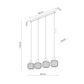 BALLO LAMPA WISZĄCA 4XE14 11051 TK Lighting