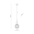 SOPHIA COGNAC LAMPA WISZACA 1XE14 11040 TK Lighting