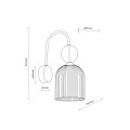 SOPHIA COGNAC KINKIET 1XE14 11140 TK Lighting