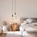 SOPHIA GREEN COGNAC LAMPA WISZĄCA 1XE14 11144 TK Lighting