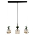 SOPHIA GREEN COGNAC LAMPA WISZĄCA 3XE14 11147 TK Lighting