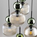 SOPHIA GREEN COGNAC LAMPA WISZĄCA 5XE14 11149 TK Lighting