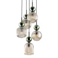 SOPHIA GREEN COGNAC LAMPA WISZĄCA 5XE14 11149 TK Lighting