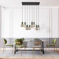 SOPHIA GREEN COGNAC LAMPA WISZĄCA 8XE14 11151 TK Lighting