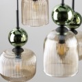 SOPHIA GREEN COGNAC LAMPA WISZĄCA 8XE14 11151 TK Lighting