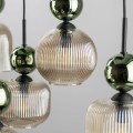 SOPHIA GREEN COGNAC LAMPA WISZĄCA 8XE14 11151 TK Lighting