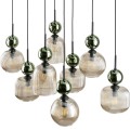 SOPHIA GREEN COGNAC LAMPA WISZĄCA 8XE14 11151 TK Lighting