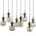 SOPHIA GREEN COGNAC LAMPA WISZĄCA 8XE14 11151 TK Lighting