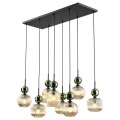 SOPHIA GREEN COGNAC LAMPA WISZĄCA 8XE14 11151 TK Lighting