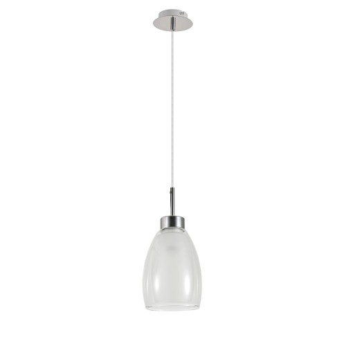 MORRO CHROME/WHITE LAMPA WISZĄCA 1XE27 6992 TK Lighting