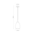 MORRO CHROME/WHITE LAMPA WISZĄCA 1XE27 6992 TK Lighting