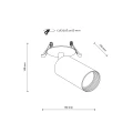 AMIS BLACK  1XGU10 PODTYNKOWY 10806 TK Lighting