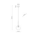LAVA BROWN LAMPA WISZĄCA 1XG9 11025 TK Lighting