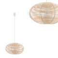 Lampa wisząca RATTAN S klosz w kolorze naturalnego drewna 11153 Nowodvorski