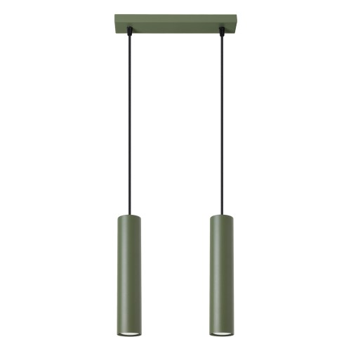Lampa wisząca LAGOS 2 zielona oliwka SL.1485 Sollux Lighting