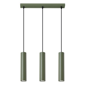 Lampa wisząca LAGOS 3L zielona oliwka SL.1486 Sollux Lighting