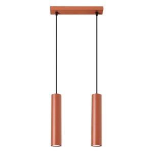 Lampa wisząca LAGOS 2 ochra czerwona SL.1490 Sollux Lighting