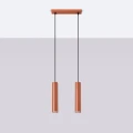 Lampa wisząca LAGOS 2 ochra czerwona SL.1490 Sollux Lighting