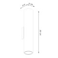 Kinkiet LAGOS 2 ochra czerwona SL.1493 Sollux Lighting