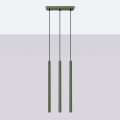Lampa wisząca PASTELO 3 zielona oliwka SL.1520 Sollux Lighting