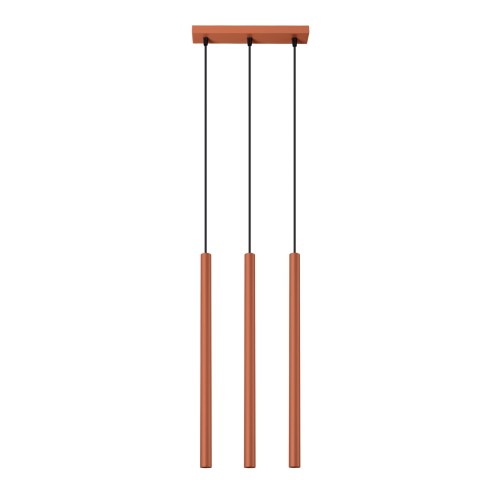 Lampa wisząca PASTELO 3 ochra czerwona SL.1526 Sollux Lighting